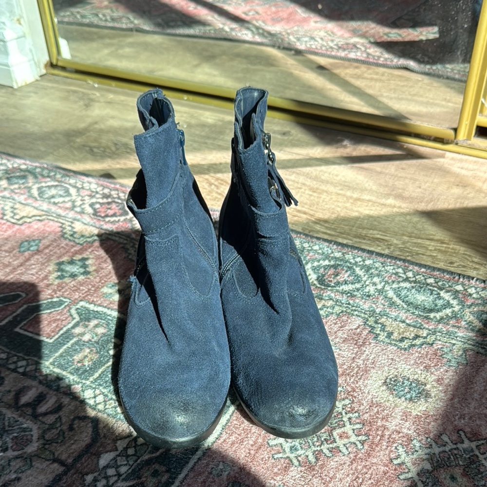 Women's Navy Ankle Boots